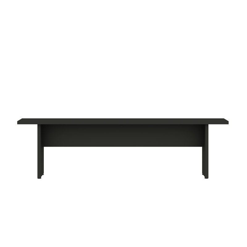 NoMad 68" Modern Dining Bench in Charcoal, Gray