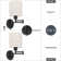 Plug in Wall Light Set of 2, Swing Arm Wall Lamps, with Linen Lampshade