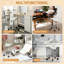 Adjustable Height Ergonomic Stool with Footrest-1179397495