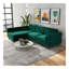 Canapé modulaire en velours vert Christian