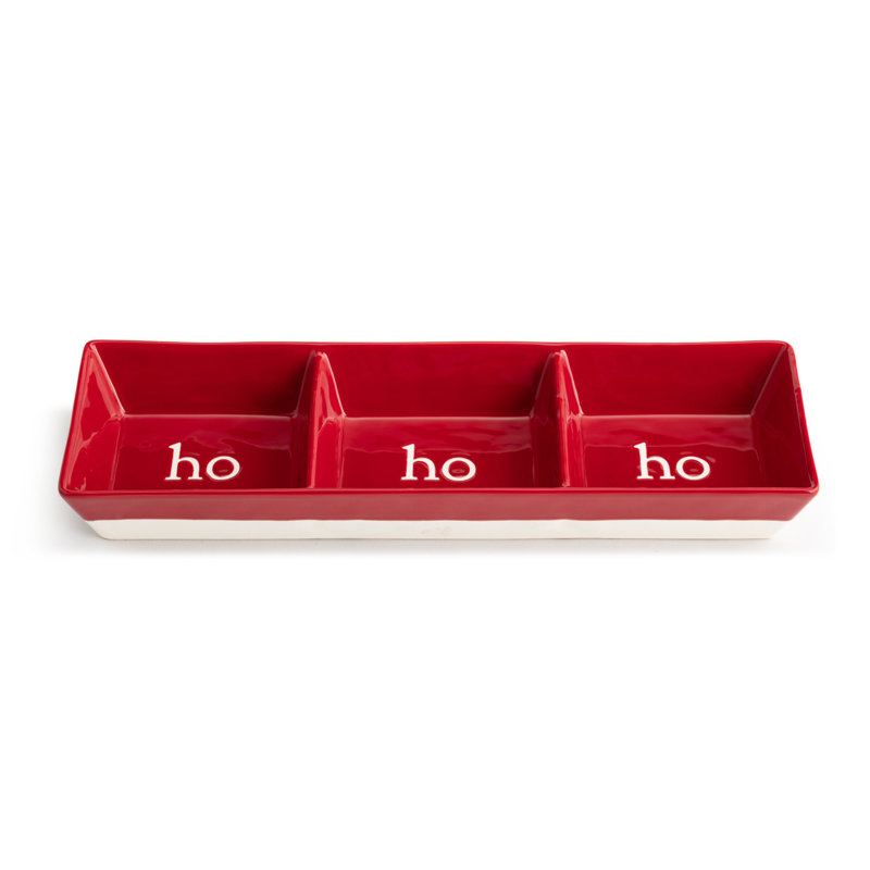 The Holiday Aisle® Diamonta Divided Serving Dish
