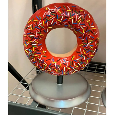 Jadie Red Donut Over Sized Statue