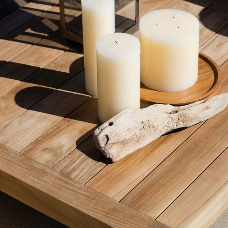 Pacific Outdoor Teak Side Table