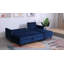 Comeaux 4 Seater Velvet Sofa Bed-1580618473