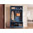 Aura Hall Tree with Bench and Shoe Storage, 5 Hooks and Open Shelves