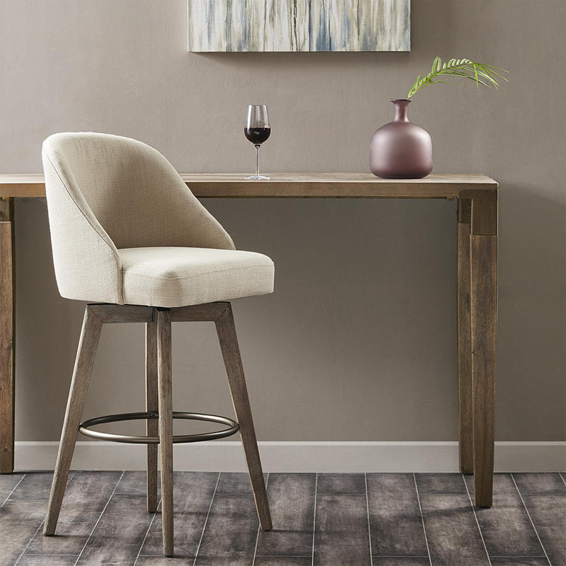 Tabouret de bar avec siège pivotant, Beige