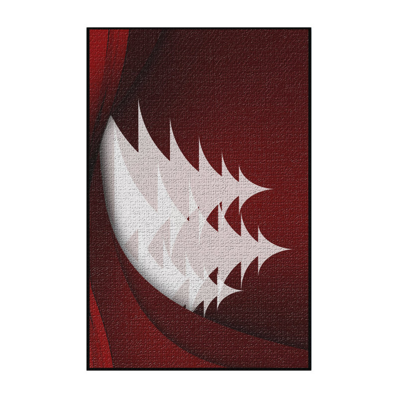 Tapis de zone rouge greeting card, Rectangle 3 pi x 5 pi