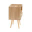 Table de bout en rotin 1 tiroir-129387423