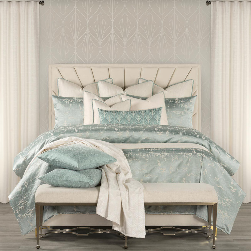 Ensemble de housse de couette et insert East Egg Patina, Très grand californien