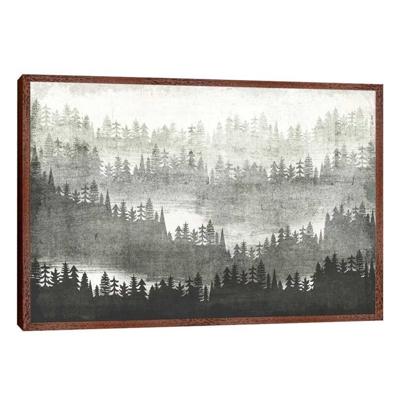 Mountainscape III 1 Piece Single Picture Frame Wall Art on Canvas, 152.5 cm H x 101.5 cm W, White Floater Framed