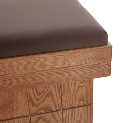 Taramarie Square Wood Base Ottoman