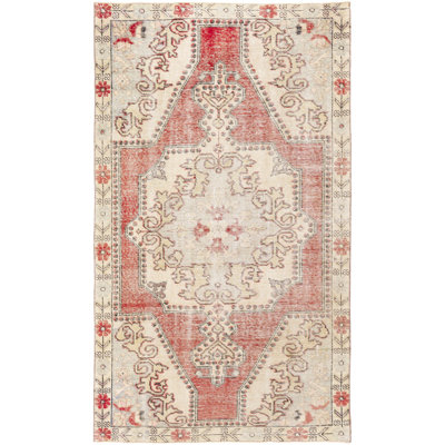 Antique One Of A Kind One-of-a-Kind 4'3" X 7'4" Hand Knotted Area Rug