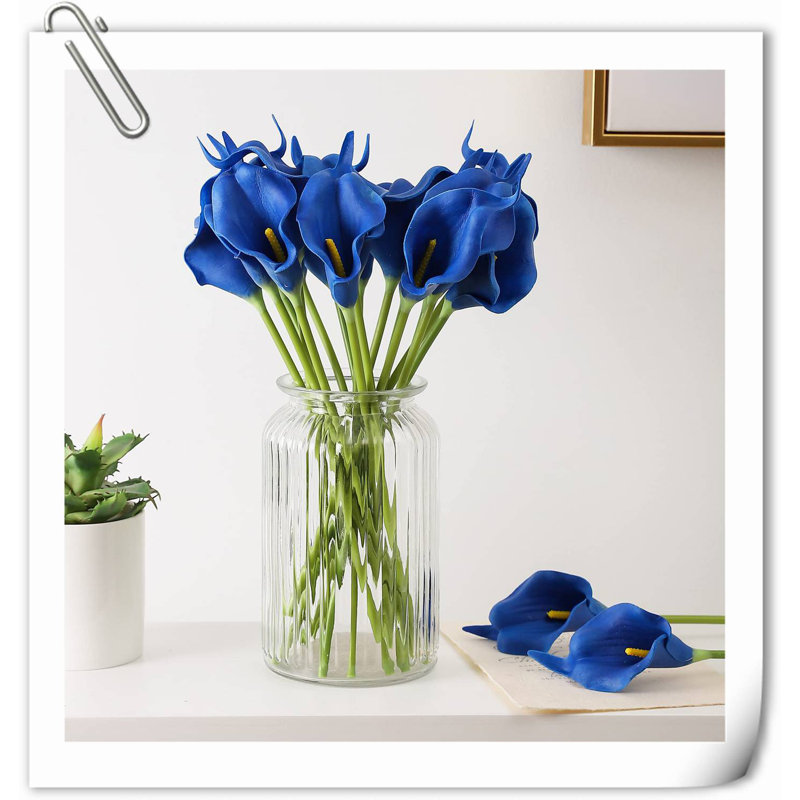 20 pièces de fleurs de lys Calla, Bleu foncé