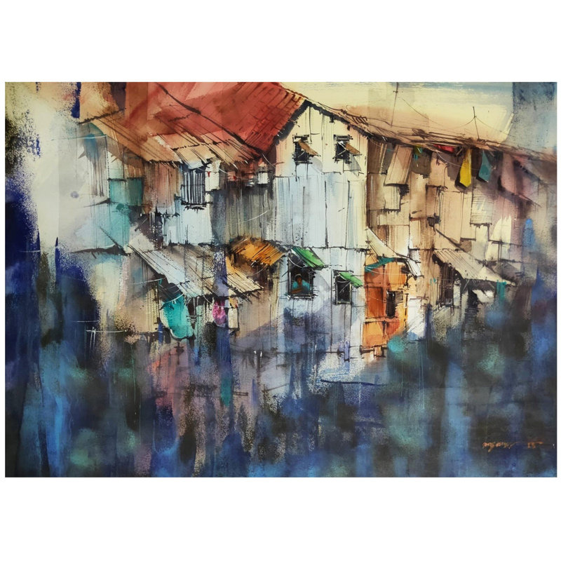 Peinture de Santu Naskar | Décoration murale | Aquarelle sur papier