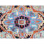 Tapis oriental rose en laine noué à la main 9 pi 2 po x 11 pi 8 po 93EBC4FCAC4F4C87A992EBB9EAE54FB6
