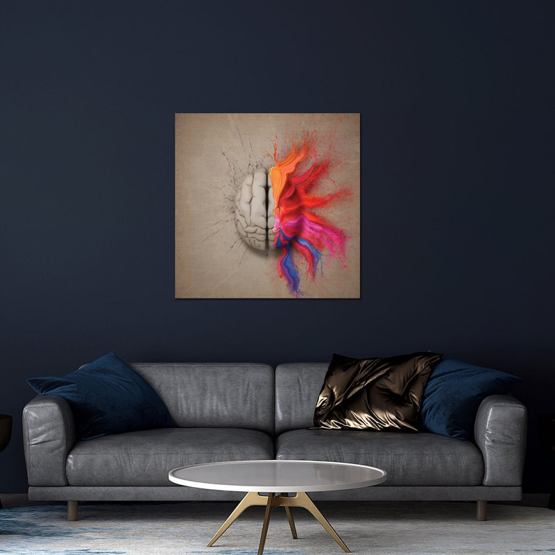 " The Creative Brain " by Johan Swanepoel, 24" H x 24" W x 0.25" D