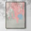 «Blush Abstract I», reproduction encadrée - bois massif
