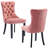 Seita Modern Velvet Wingback Tufted Solid Wood Upholstered Dining Chairs-1960794941-1960794887-1978330756