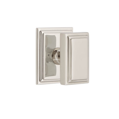 Grandeur Carré Square Rosette Privacy with Carré Door Knob
