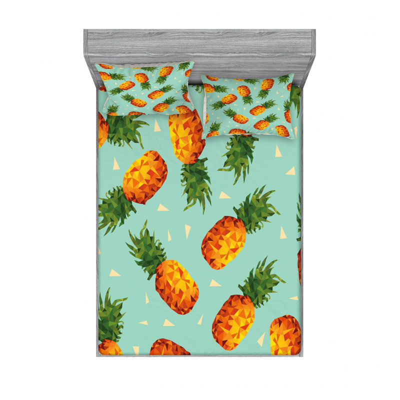 Microfiber Sheet Set, Queen Sheet Set with Fitted Sheet