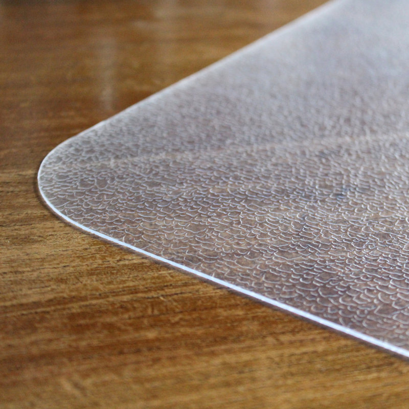 Valuemat Clear Office Chair Mat for Hard Floors - Anti-Curl, Anti-Slip Floor Protector - 90 × 120 cm  