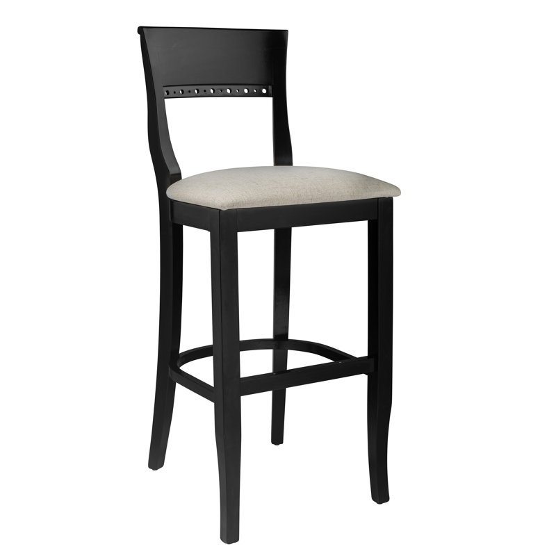 Tabouret de bar 30" en bois Tymon