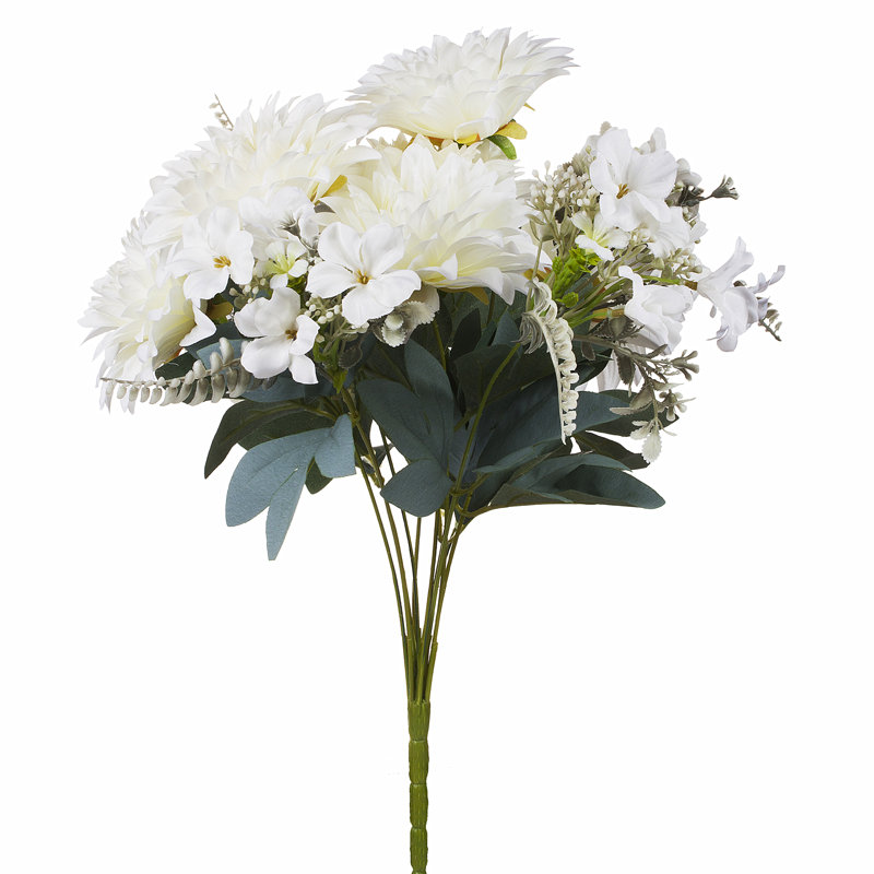 Faux Silk Dahlia Arrangement, Cream