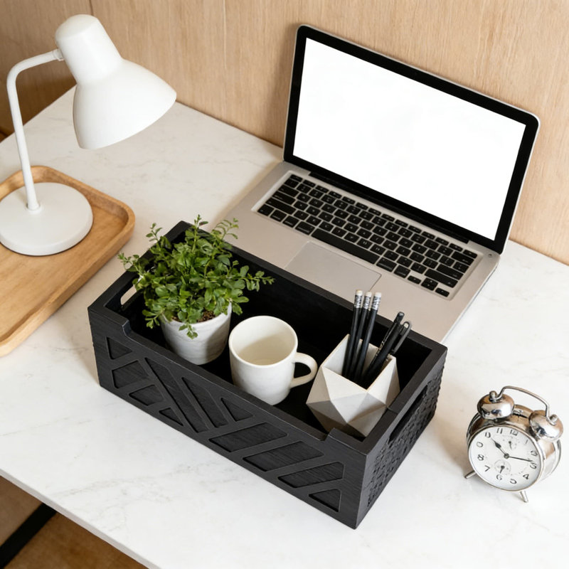 Organisateur de courrier en bois avec 2 fentes, trieur de courrier mural ou de table et porte-billets pour l'organisation du bureau d'entrée de bureau à domicile
