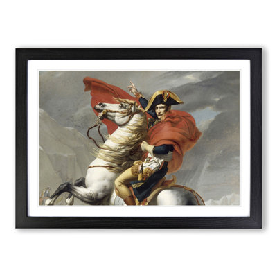 XX-A-1282X Napoleon at the Great St. Bernard by Jacques Louis-David - Picture Frame Painting