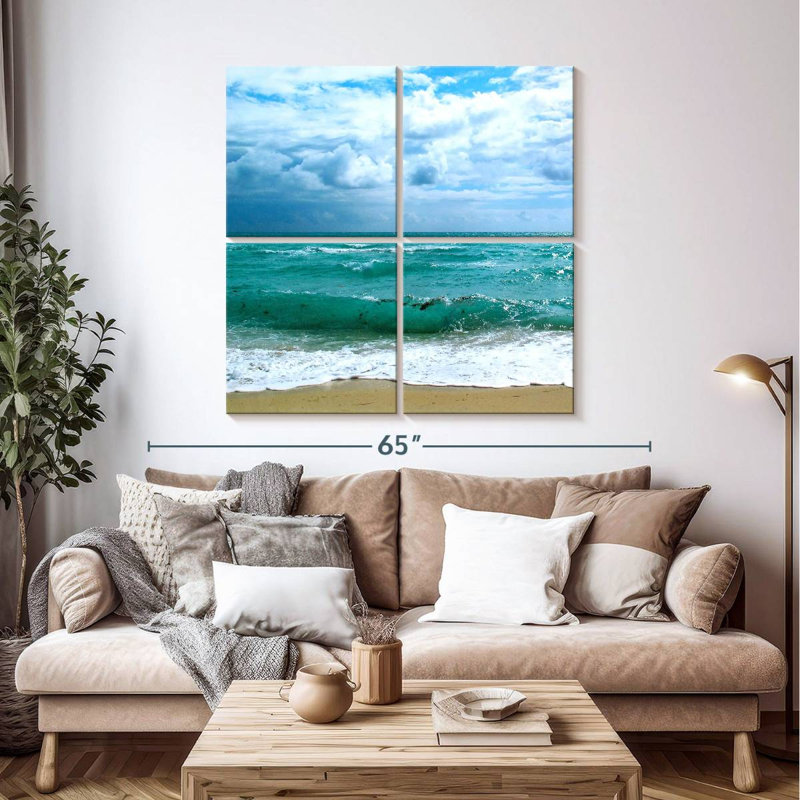 Gillard bleu sarcelle Surf II, H 45 po x l 45 po