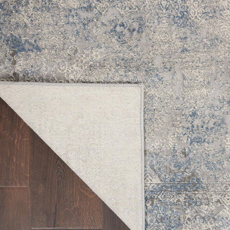 Light Blue Rug, Stain Resistant Area Rug For Bedroom, & Dining Room, Rectangle 160 x 221 cm