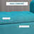 Teal Upholstered Living Room Storage Bench, 50" With Rolled Arms And Wood Legs For Bedroom, Entryway Bedroom Hidden
