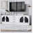 68.9'' Modern Minimalist TV Stand for TVs up to 75 Inches, Entertainment Center Media Console Cabinet with Adjustable Shelves for Living room