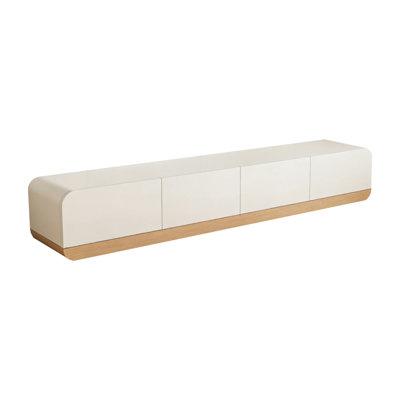 Meuble télé moderne en bois manufacturé beige