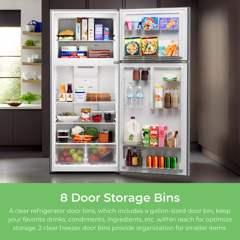 20.2 cu. ft. Top Freezer Refrigerator, Stainless Steel