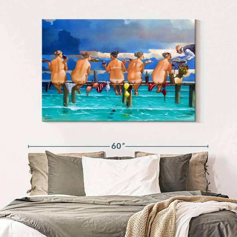 Wine On The Jetty, 34" H x 51" W