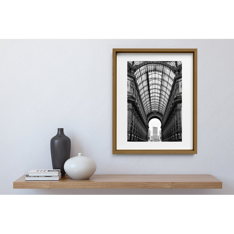 Martini Bianco Print by Joseph Regan, 26" H x 22" W x 0.75" D, Walnut