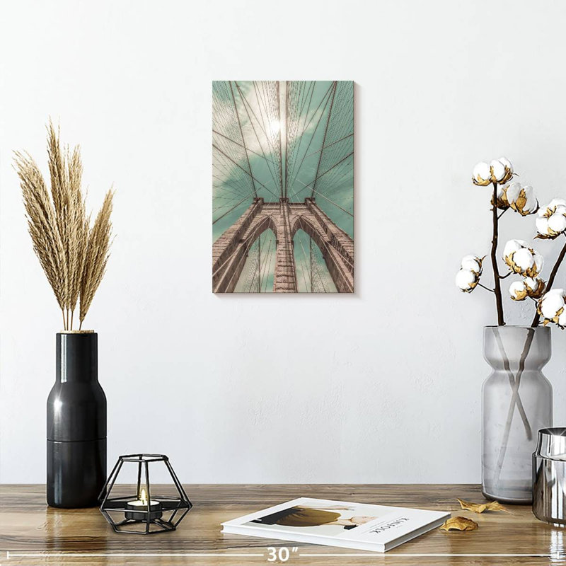 Lilie Retro Brooklyn Bridge, 12" H x 8" W