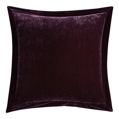 Stella Solid Color Quilted Faux Silk Velvet Romantic Western Decorative Pillow Sham