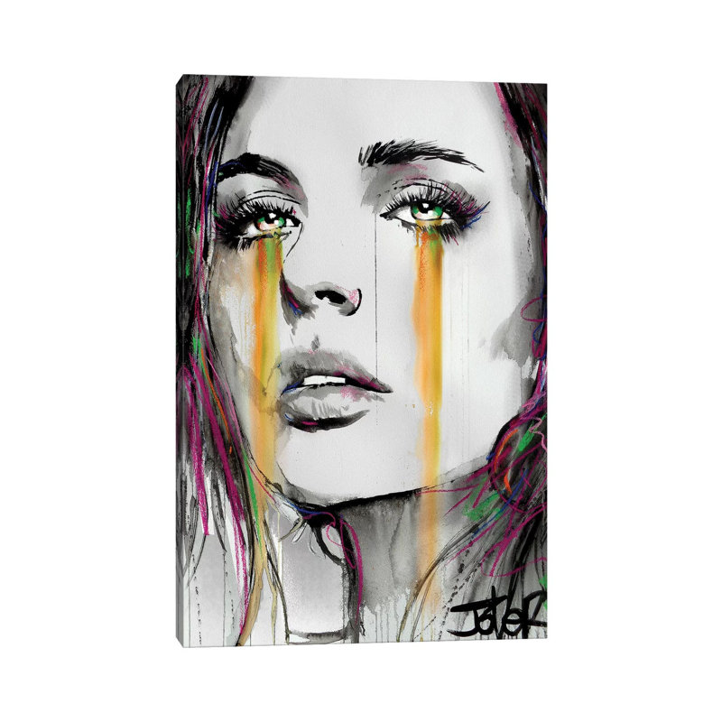 « Streams » par Loui», reproduction d’art, Pas de tapis, H 26 po x l 18 po x 1,5 po, Toile tendue