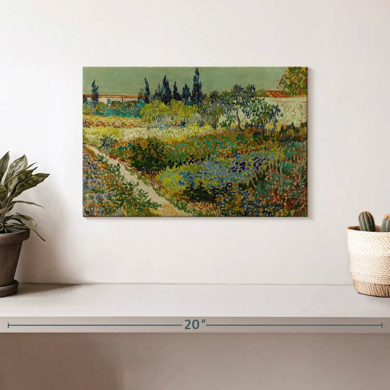 Jardin d'Alvord à Arles, H 8 po x l 12 po