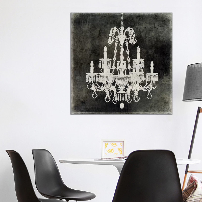 Chandelier II by Oliver Jeffries - Wrapped Canvas Painting, 45.72 cm H x 45.72 cm W x 3.175 cm D