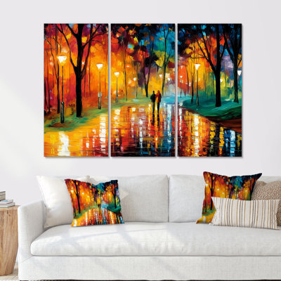 «Vibrant Street - Couple», ensemble de reproductions d'art mural