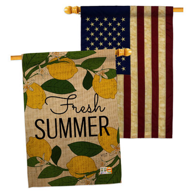 Drapeau de maison à 2 côtés en polyester / mélange de polyester 40 x 28 po