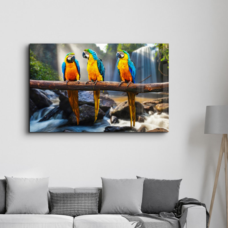 Élégante peinture murale en verre trempé de 13,8 po x 21,7 po | 100% verre trempé, épaisseur: 0,16 pouce | Imprimé UV pour des couleurs éclatantes | Parfait pour la décoration intérieure, le salon et les espaces de bureau