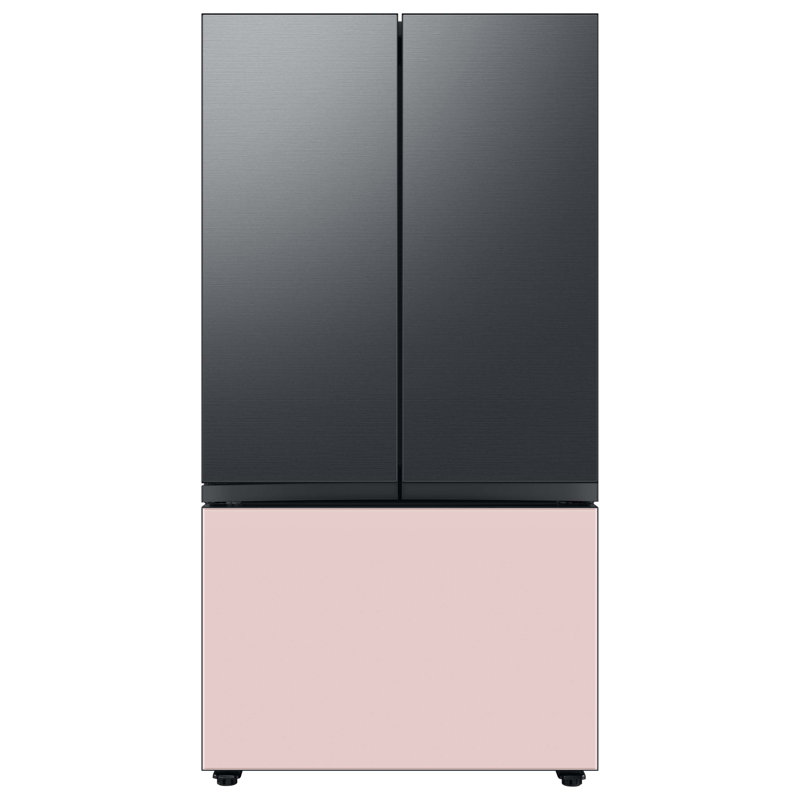Samsung 24 cu. ft. Smart Bespoke 3-Door French-Door Refrigerator with Customizable Panel Colors and AutoFill Water Pitcher in Custom Panel-Ready