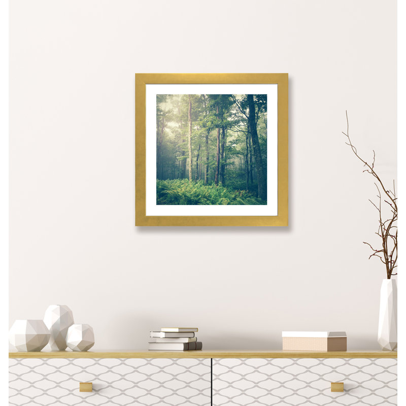 « inner paix » par olivia joy stclaire-impression à photographie, H 16 po x l 16 po x P 1 po, Papier encadré doré