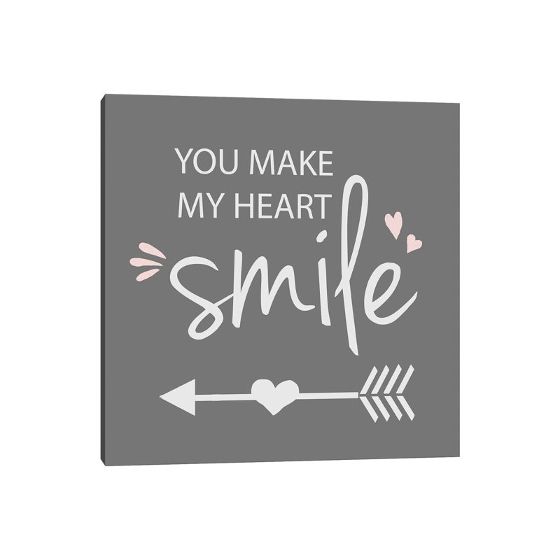 You Make My Heart Smile by Anna Quach - Wrapped Canvas Print, 45.72 cm H x 45.72 cm W
