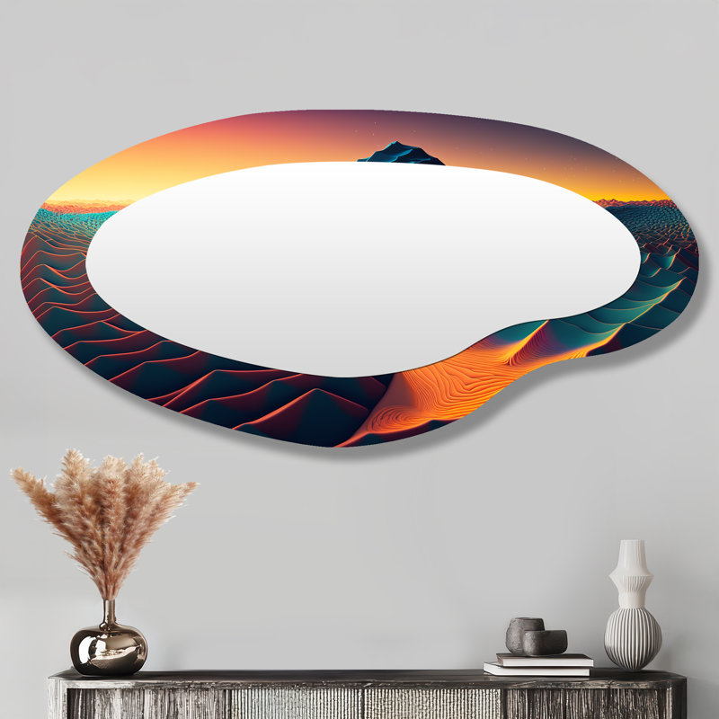 Miroir mural irrégulier abstrait
