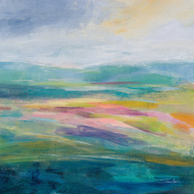 Flower Hill II by Silvia Vassileva - Wrapped Canvas Painting
